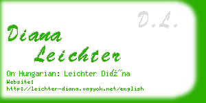 diana leichter business card